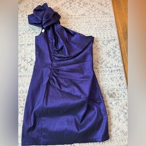 Jessica McClintock size 14 Elegant Purple One-Shoulder Dress